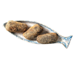 Comprar croquetas caseras de choco en su tinta a domicilio. Envios a toda España en 24-48h. Aperitivos crujientes para toda la familia