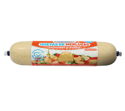 Comprar hueva de merluza embutida. Lista para consumir y añadir a ensaladas. Huevas de merluza a domicilio en 24-48h. Envios a toda España sin pedido mínimo